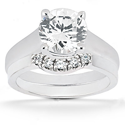 1.51 Ct. diamonds wedding band set F VS1 diamonds ring