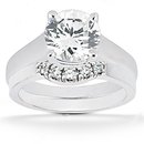 1.51 Ct. diamonds wedding band set F VS1 diamonds ring