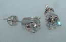 F VS1 2.51 carats DIAMOND STUDS EARRING studs earrings