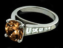 2.75 ct. champagne & white diamonds engagement ring