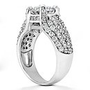 Big diamond engagement ring 4.01 ct. diamonds gold ring