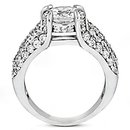 Big diamond engagement ring 4.01 ct. diamonds gold ring