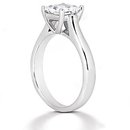 1.5 carats princess cut E VVS1 diamond solitaire ring