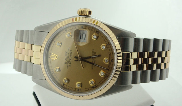 Rolex Datejust two tone jubilee bracelet mens watch