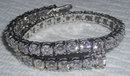 TENNIS BRACELET 14 carat DIAMONDS sparkling white gold