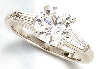 3.45 ct. beautiful diamond engagement gorgeous ring new