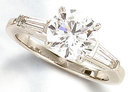 3.45 ct. beautiful diamond engagement gorgeous ring new