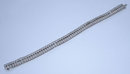 24.5 carats carpet diamond tennis bracelet round bezel