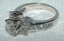 5.01 ct.high quality DIAMOND 2.51 ct.wedding ring gold
