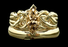 3 ct.ring plain band set high quality brown diamond new