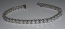 20 carat DIAMOND TENNIS BRACELET white gold 14K jewelry