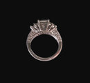 4 ct. diamonds princess & baguettes engagement ring new