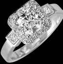 3.26 cts. Radiant diamond jewelry ring white gold new