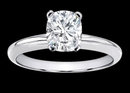 2 cts. Diamond solitaire ring cushion diamond ring