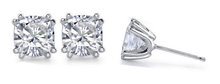 1.50 ct. cushion diamond studs earrings white gold new