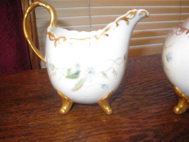 T & V Limoges footed tea set