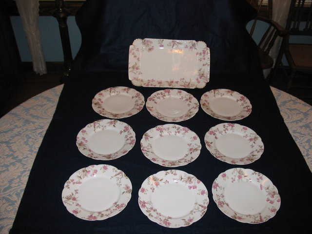 ANTIQUE LIMOGES ICE CREAM SET