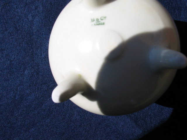 HAND PAINTED LIMOGES FOOTED VASE