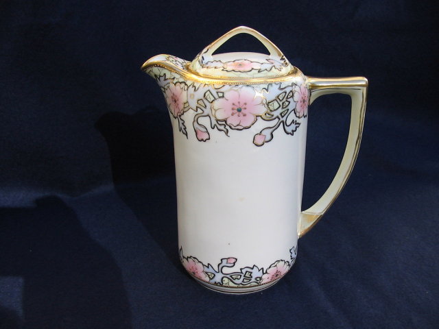 NIPPON H. PAINTED CHOCOLATE POT