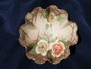 HAND PAINTED NIPPON FOOTED NUT BOWL
