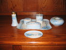 LIMOGES H. PAINTED DRESSER SET