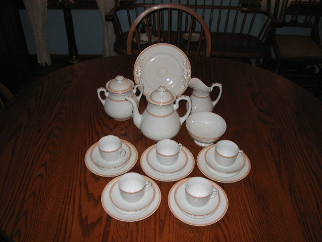 EARLY CFH LIMOGES DESSERT SET