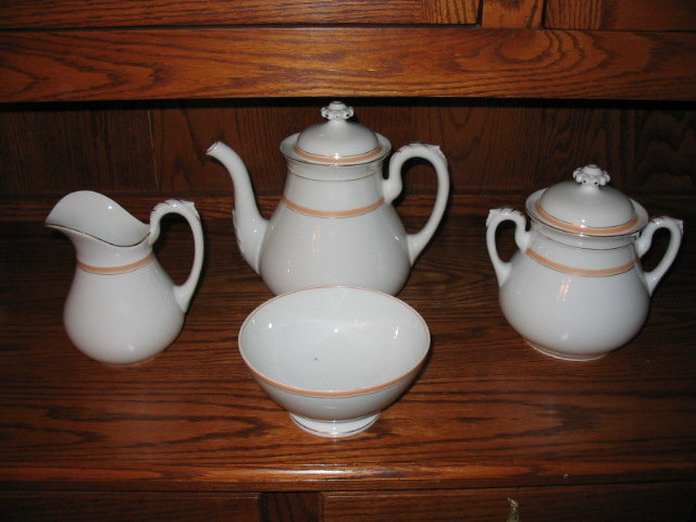 EARLY CFH LIMOGES DESSERT SET