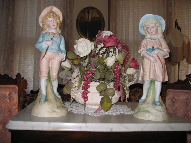 ANTIQUE GERMAN BISQUE FIGURINES