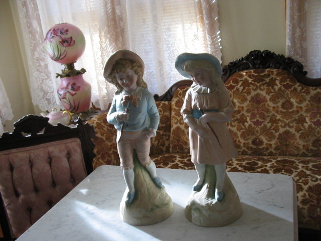 ANTIQUE GERMAN BISQUE FIGURINES