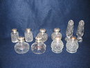 FIVE SETS OF SALT AND PEPPER