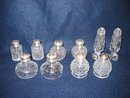FIVE SETS OF SALT AND PEPPER