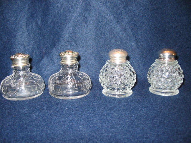 FIVE SETS OF SALT AND PEPPER