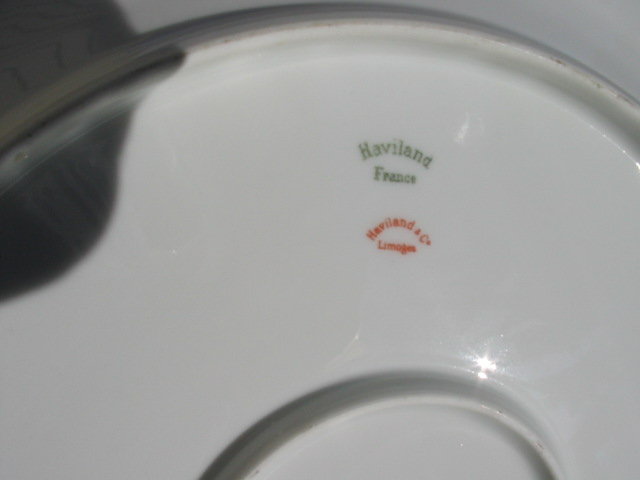 HAVILAND LIMOGES FLORAL CHARGER