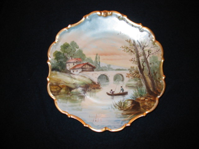 HAND PAINTED LIMOGES PLACQUE