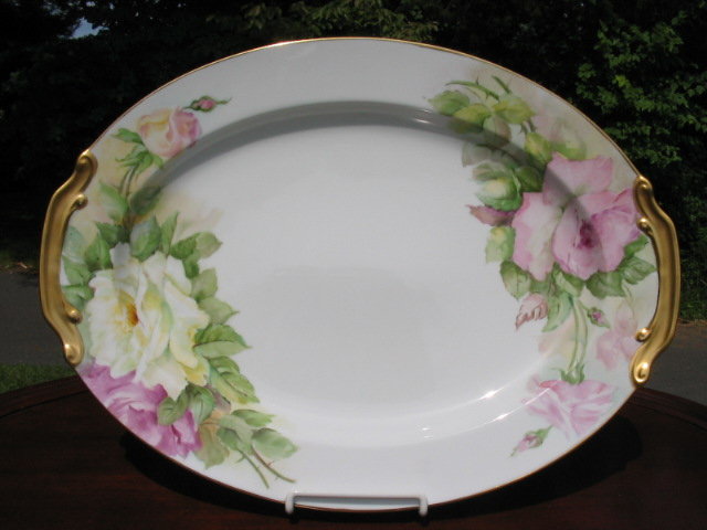 HAND PAINTED HAVILAND PLATTER