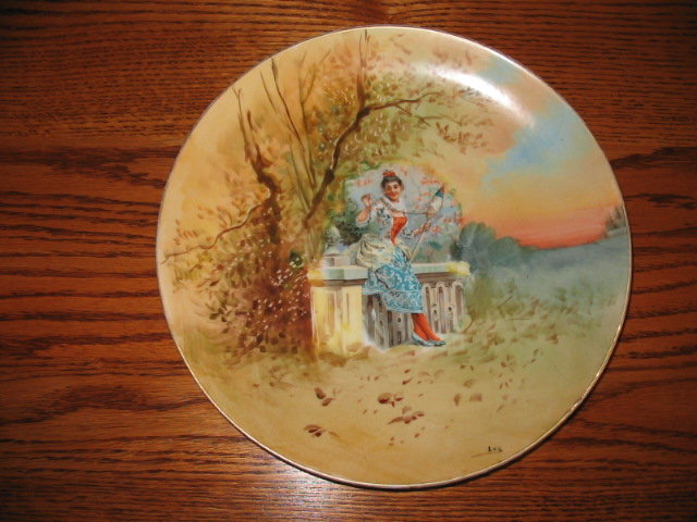 LIMOGES SIGNED STUDIO ARTIST PLACQUE
