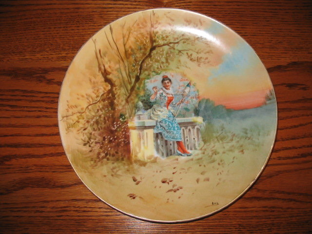 LIMOGES SIGNED STUDIO ARTIST PLACQUE