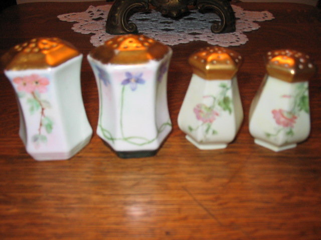 HAND PAINTED C S PRUSSIA SALT AND PEPPER