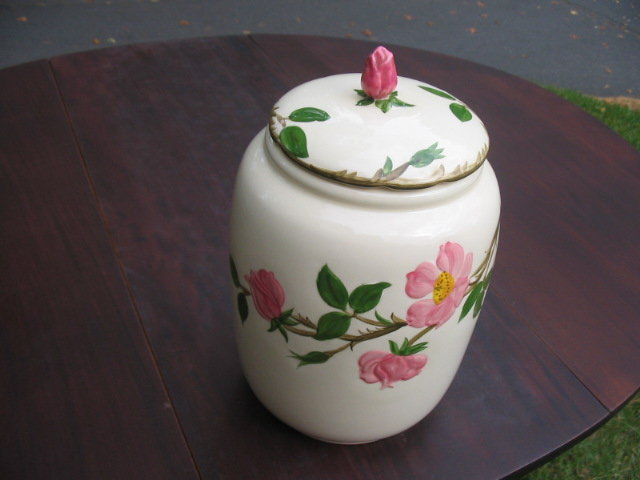 FRANCISCAN WARE DESERT ROSE COOKIE JAR