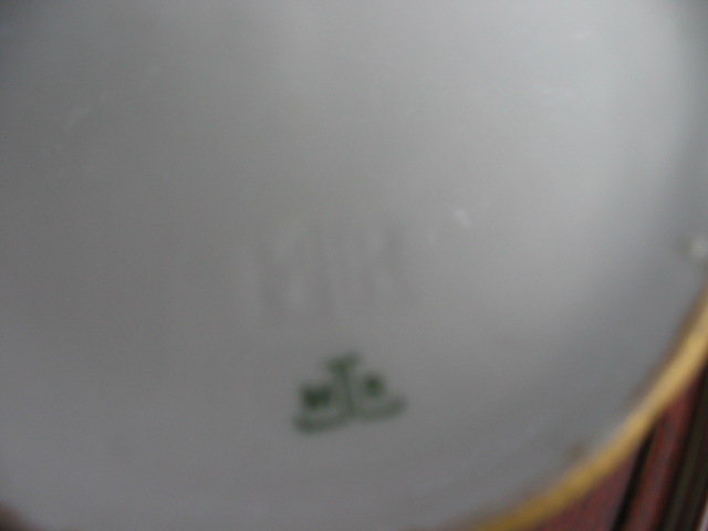 EARLY LIMOGES H. PAINTED BISCUIT JAR