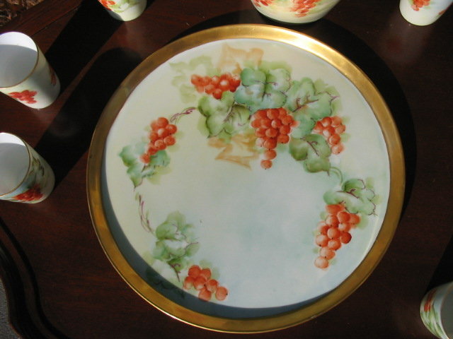 EARLY LIMOGES WHISKEY SET