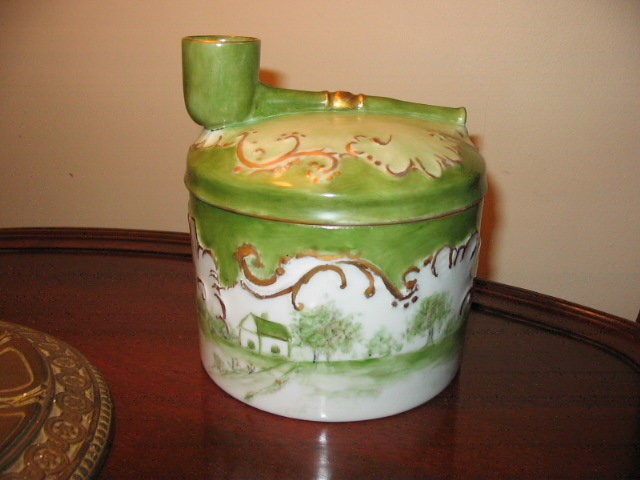 LIMOGES HUMIDOR/TABACCO JAR