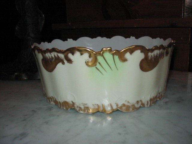 LIMOGES HAND PAINTED PLANTER/ FERNIER