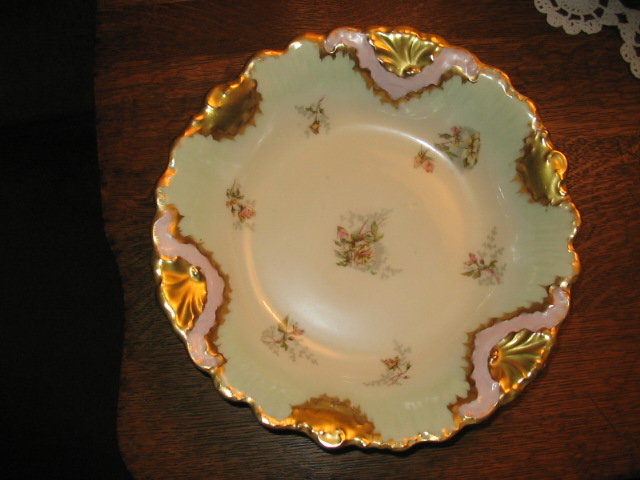 B & H LIMOGES HAND PAINTED BOWL