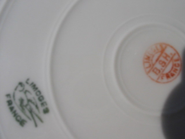 B & H LIMOGES HAND PAINTED BOWL