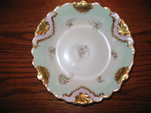 B & H LIMOGES HAND PAINTED BOWL