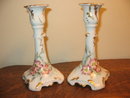 H. PAINTED J.P. LIMOGES CANDLESTICKS