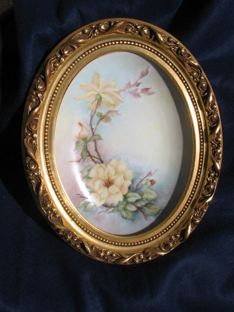 LARGE H.P. LIMOGES PLACQUE/PLATTER