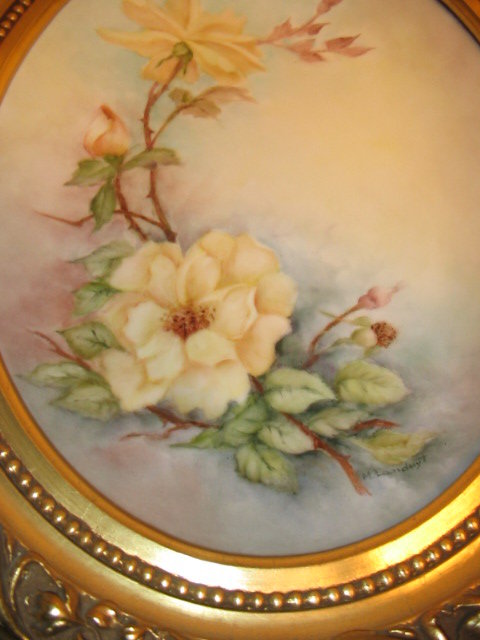 LARGE H.P. LIMOGES PLACQUE/PLATTER