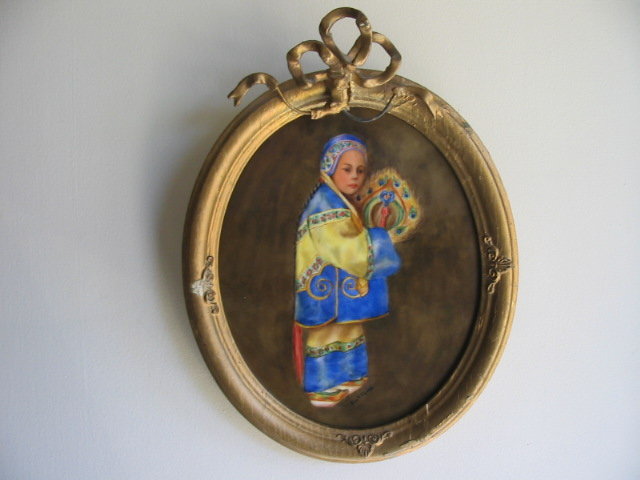 LIMOGES H. P. ARTIST SIGNED PLACQUE